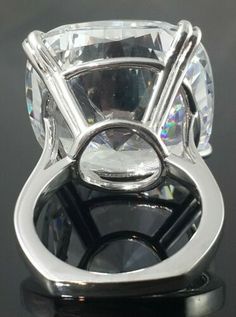 Luxury High Luster Silver Rings, Luxury Sterling Silver Rings With Diamond Cut, Luxury Sterling Silver Gemstones With Brilliant Cut, Sterling Silver Crystal Ring In Brilliant Cut, Exquisite Sterling Silver Diamond-cut Rings, Cushion Solitaire, Celebrity Jewelry, Diamond Dust, Fabulous Jewelry