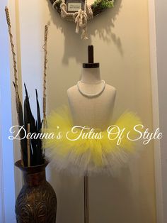 Your viewing a 4 layer no sew yellow and white tulle tutu. This tutu is made using a stretch crochet band. The top two rows is incorporated with the color yellow and the bottom two rows are of the color white. Sizes available are 0-5T. Perfect for various special occasions. All purchases are made and shipped within 3 business days. Items are made in a smoke free and pet free environment. Thanks for visiting our Etsy shop. Have a wonderful day. *If There Is A Color Selection You Would   Prefer Ot Thanksgiving Tutu, Fall Tutu, Stretch Crochet, Yellow Tutu, Costume Tutu, The Color Yellow, Tutu Birthday, White Tutu