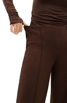 Stylish pintucks add shape to streamlined pull-on pants that are made with generous stretch for added comfort. Pull-on style 60% viscose, 30% polyamide, 10% Lycra® spandex Hand wash, line dry Imported Men Home Decor, Hairstyling Products, Brown Fits, Rollerball Perfume, Fragrance Design, Pin Tucks, Styling Tools, Pull On Pants, Nordstrom Store