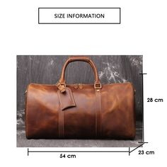 SPECIFICATIONS Travel Bag: Travel Duffle Style: Business Pattern Type: Solid Occasion: Business Material Composition: Genuine Leather Main Material: Genuine Leather Item Width: 23cm Item Weight: 1.9kg Item Type: Travel Bags Item Length: 54cm Item Height: 28cm Have Drawbars: No Hardness: Soft Genuine Leather Type: Cow Leather Gender: Men Closure Type: Zipper Classic Leather Travel Bag, Classic Leather Travel Bag For Trips, Classic Leather Briefcase For Trips, Leather Briefcase With Leather Lining For Trips, Classic Large Capacity Leather Backpack For Travel, Classic Leather Weekender Bag For Trips, Elegant Leather Weekender Bag With Luggage Sleeve, Elegant Large Capacity Brown Weekender Bag, Elegant Brown Large Capacity Weekender Bag