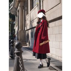 A formal long wool coat reminiscent of the daughter of a famous family.
 It exudes an elegant and dignified atmosphere, and the fluffy puff sleeves create a feminine and supple atmosphere.
 An elegant item that will make you look forward to cold days.





 <Color>



 wine-red

 off white






 <Item>



 coat

 Scarf








 <Size>



 coat



 S size



 Length: 96cm

 Shoulder width: 41cm

 Bust: 99cm

 Sleeve length: 70cm




 L size



 Length: 99cm

 Shoulder width: 42.5cm

 Bust: 1 Elegant Oversized Long Wool Coat, Oversized Wool Coat For Formal Winter Occasions, Elegant Oversized Wool Coat, Elegant Long Oversized Wool Coat, Elegant Long Solid Color Sweater Coat, Elegant Long Sweater Coat, Elegant Long Oversized Sweater Coat, Formal Long Wool Coat For Fall, Oversized Elegant Wool Coat For Formal Occasions