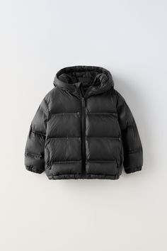 WATER REPELLENT HOODED QUILTED JACKET Zara Puffer Jacket, Zara Puffer, Puffer Coat With Hood, Kids Jackets, Zara Kids, Boys Jacket, Puffer Coat, Quilted Jacket, Kids Jacket