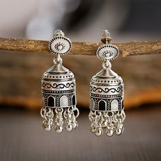 New Tibetan personality Tassel Earrings retro national temperament Earrings Silver Latkan Tassel Drop Earrings, Bohemian Alloy Earrings For Festivals, Silver Tassel Earrings For Festivals, Tassel Metal Earrings For Festival, Metal Tassel Earrings For Festival, Bridal Jewellry, New Bohemian, Asian Jewelry, Jhumki Earrings