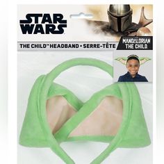 Star Wars Child Mandalorian Headband Ears Yoda Ears, Baby Yoda Costume, Star Wars Hair, Yoda Party, Yoda Costume, Star Wars Accessories, Star Wars Birthday Party, Party Headband, Star Wars The Mandalorian