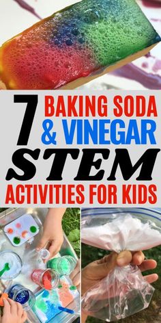 Preschool Stem Activities, Baking Soda Experiments, Stem Activities Preschool, Fun Stem Activities, Baking Soda And Vinegar, Preschool Stem, Preschool Science Activities, Steam Activities