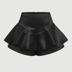 Nwt Black Ruffle Skort Size 2 Zippered Back Closure Runs A Little Big Ships Quickly Tags Intact From Smoke-Free Home Ruffle Skort, Shein Shorts, Layered Skirt, Black Ruffle, Skorts, Ruffle Hem, Size 2, Ships, Womens Shorts