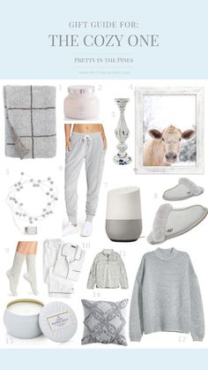 the gift guide for the cozy one by pretty in the pink on fashion and cookies