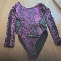 Made In Uk. Machine Wash. Snap Button Closures At Bottom. Faux Leather Panels At Side. Zebra Print Bodysuit, Multicolor Stretch V-neck Bodysuit, Purple Animals, Pink Bodysuit, Body Suit, Khaki Green, Animal Print, Faux Leather, Womens Tops