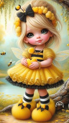 Anna Disney, Whimsical Art Paintings, Big Eyes Art, Cute Disney Pictures, Soyut Sanat Tabloları, Baby Fairy, Cat Coloring Page, Cute Cartoon Pictures, Airbrush Art