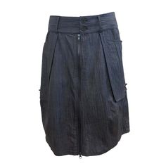 Our best-selling men’s skirt is back and better than ever. Our latest version is cut from lightweight crinkled linen. Details include front zip closure, signature drawstring details at the side and oversized side pockets. 25" in length. Dry clean only. Skirt Men Fashion, Blue Morning Glory, Blue Morning, Morning Glory, Independent Designers Fashion, Thom Browne, Trouser Jeans, Badger, Men Fashion