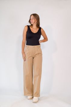 + chic khaki chinos+ cute double tortoise button closure+ hidden side pockets+ classic straight leg Homecoming Shoes, Khaki Chinos, Chino Pants, Chinos Pants, Skirt Top, New Shop, Size 13, Dress Collection, Tortoise