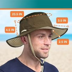 Step into the great outdoors with confidence in the Sun Cube Wide Brim Safari Hat, designed to offer superior sun protection and comfort for both men and women. This versatile boonie hat is your perfect companion for a range of activities, from fishing to hiking.

- **Material:** High-quality, water and stain-resistant polyester
- **Size:** 23.5 inch head circumference
- **Color:** Olive
- **Gender:** Unisex
- **Features:** 
  - Wide 3.5-inch brim for all-around UV protection (UPF 50+)
  - Breat Adjustable Summer Hats For Outdoor Work, Adjustable Summer Hat For Outdoor Work, Brimmed Sun Hat For Outdoor Work In Summer, Brimmed Sun Hat For Summer Outdoor Work, Wide Brim Sun Hat For Outdoor Work, Curved Brim Hats For Outdoor Work In Summer, Brimmed Hats For Outdoor Work In Summer, Summer Hats With Curved Brim For Outdoor Work, Curved Brim Summer Hats For Outdoor Work