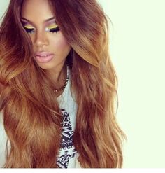 Versace Vuitton....love her hair! Brazilian Human Hair Extensions, Bombshell Hair, Funky Hair, Hairstyles Inspiration, The Maxx, Plump Lips, Indian Human Hair, Front Rooms, Hair Affair