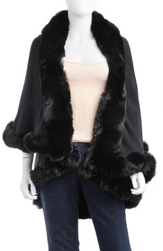 Plush faux fur details the shawl collar and each tier of this cozy cardigan you'll love to layer up in. Shawl collar Long sleeves 100% acrylic with 100% polyester faux-fur trim Spot clean Imported Cozy Black Outerwear With Faux Fur Trim, Black Fur Coat Nordstrom, Luxury Black Outerwear With Faux Fur Trim, Black Fur Trim Cardigan, Faux Fur Cardigan, Fur Cardigan, Long-sleeved Faux Fur Coat With Fur Trim, Kids Fleece, Cozy Cardigan