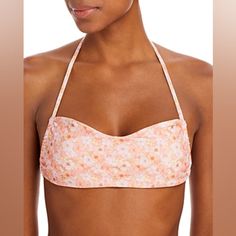 Peixoto Tyra Floral Halter Bikini Top-Women. Attributes: Mpn: 12103-Crjsm Size: Small Color: Crljasm Age Group: Adult Gender: Female Material: 78% Nylon/22% Elastane; Lining: 93% Polyester/7% Elastane Feminine Pink Swimwear With Built-in Bra, Floral Print Fitted Halter Top For Pool, Feminine Swimwear For Beach Party, Fitted Floral Print Halter Top For Pool, Feminine Spring Halter Top For Beach, Fitted Floral Print Halter Top For Beach Party, Spring Floral Print Halter Top For Swimming, Spring Pool Halter Top, Bra Friendly, Pink Halter Neck Swimwear With Padded Cups