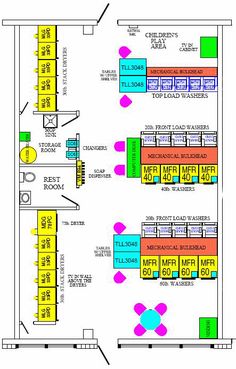 the floor plan for an office building with two floors and several different areas to each other