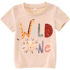 PRICES MAY VARY. Material : Our 1st birthday girl shirt, wild one birthday boy shirts- Made from high-quality cotton material, soft,comfortable and breathable. Our birthday t-shirts for 1 year old baby girls or boys are soft and gentle on your baby's delicate skin. Cute Cartoon Animals Design : Wild One Birthday girl tees shirts 1st, Wild One Birthday boys tees shirts, letter print, cute cartoon animals colorful graphic, 1 year old birthday tops for boys girls, shorts sleeves ,round neck summer Playful Letter Print Tops For Birthday, Casual Tops With Cartoon Print For Birthdays, Casual Cartoon Print Tops For Birthday, Casual Character Print Top For Birthday, Casual Tops With Cartoon Print For Birthday, Cute Graphic Print Top For Birthdays, Playful Crew Neck Top With Name Print, First Birthday Graphic Tee With Short Sleeves, Fun Cotton T-shirt For First Birthday