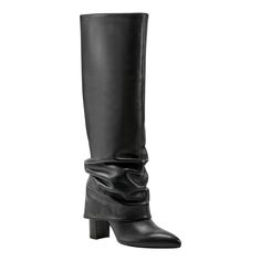 PRICES MAY VARY. The Marc Fisher LTD Lalita dress boots are a fashion forward must-have for the season. It features a high shaft, slouchy design and a pointy toe. This boot is sure to turn heads! Marc Fisher LTD is casual luxe footwear in coveted silhouettes and rich materials to wear on repeat. Pointy Toe ; Pull-on Closure Leather Upper 3.03" heel height Chic Wide Calf Mid-calf Boots With Pointed Toe, Chic Pointed Toe Wide Calf Mid-calf Boots, Chic High Shaft Heeled Boots For Winter, Chic High Shaft Heeled Boots For Fall, Chic High Shaft Boots For Fall, Wide Calf Mid-calf Boots For Evening In Fall, High Shaft Mid-calf Boots For Party In Fall, High Shaft Mid-calf Boots For Fall Parties, High Shaft Boots For Winter Evenings