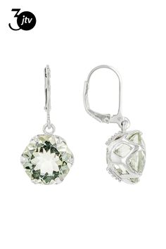 9.00ctw Round Prasiolite Rhodium Over Sterling Silver Earrings. Measures Approximately 1.31"L x 0.56"W. Leverbackings. Elegant Faceted Gemstones For Formal Occasions, Sterling Silver Jewelry With Lever Back For Formal Occasions, Silver Faceted Fine Jewelry Earrings, Fine Jewelry Silver Faceted Earrings, Faceted Silver Fine Jewelry Earrings, Formal Sterling Silver Jewelry With Lever Back, Classic Green Amethyst Jewelry For Anniversary, Elegant Faceted Round Cut Jewelry, Classic Green Amethyst Jewelry For Formal Occasions