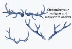 This listing price is for two horns or two antlers only (Mask,hat or headgear not included). Add this item to your cart along with your mask, hat or headgear to further customize your piece. We will incorporate this piece into the final design and send you images for approval. Leave a check out note with any specifications. We will contact you once you place the order for customization details & provide with you pictures of the final product before mailing. Use link below to browse and add o Elegant Face Mask, Plastic Gift Wrap, Thank You Wishes, Metal Mask, Felt Mask, Prom Dance, Masks Masquerade, Silk Hair, Masquerade Mask