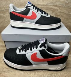 New With  Box . Style:DC8874-001 Please Chose Size From Drop List  All Items are 100% authentic !!  Please make sure that your address is correct before Purchase.  Immediate Payment is Required.  Thank you for looking follow us for more great deals on Shoes  Location  (A1). 9.5 X 19 , 9 X 1 Nike Air Force 1 With Red Sole, Nike Air Force 1 Low-top Leather With Red Sole, Bugaboo Donkey, Nike Air Force 1 07, Nike Cortez Sneaker, Red And Grey, Nike Air Force 1, Nike Air Force Sneaker, Shoes Black