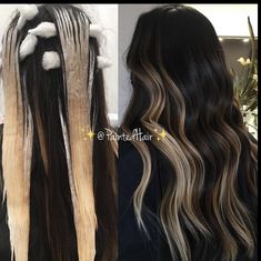 Dark Hair With Blonde Peekaboo, Dark Hair Transformation, Peekaboo Hair Colors, Baylage Hair, Painted Highlights, Peekaboo Hair, Brown Hair Inspo, Hair Color Caramel