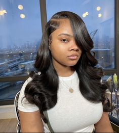 Hairstyles Birthday, Sew In Curls, Curly Hair Sew In, Quick Weaves, Weave Ponytail Hairstyles, Sleek Ponytail Hairstyles, Weave Ponytail