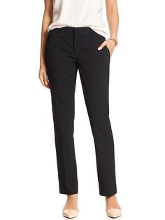 Factory Reegan-Fit Classic Slim Straight Suit Pant $79.99 Straight Suit, Slim Straight Pants, Professional Office, Suit Pant, Banana Republic Factory, Straight Pants, Office Wear, Black Pants, Banana Republic