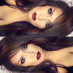 Awesome Hair, Makeup Obsession, Hair Stuff, Red Lipstick, Pure Beauty, Gorgeous Makeup, Love Makeup, Pretty Makeup, Beautiful Makeup