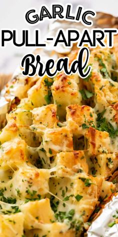 this garlic pull apart bread is an easy and delicious appetizer