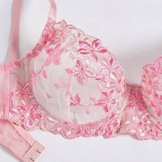 Experience a touch of romance with our Pink Lingerie Romantic Bra & Panty Set. Featuring delicate floral embroidery and underwire for added support, this set exudes elegance and allure. Perfect for a special occasion or to add a touch of luxury to your everyday wear. Lingerie Rosa, Lingerie Catalog, Floral Bra, Pink Lingerie, Bra Panty, Online Clothing Stores, Lingerie Set, Floral Embroidery, Online Clothing