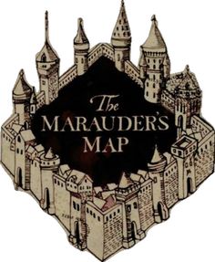 the maraadder's map logo is shown in black and white with castle silhouettes