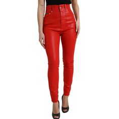 Indulge In The Epitome Of Italian Craftsmanship With Our Exquisite High-Waisted Stretch Denim Jeans From Dolce & Gabbana. Designed To Flatter Your Silhouette, These Vibrant Red Jeans Blend Classic Chic With Modern Versatility. Perfect For Your Standout Moments, They Promise Comfort And Luxury In Every Stitch. Color: Red Material: 98% Cotton 2% Elastane Zipper Closure Logo Details Made In Italy We Are A Small Business Located In Beautiful Minneapolis, Mn, Founded By Leadership With Over Two Decad Luxury Bottoms With Five Pockets, Designer Fitted Jeans For Spring, Luxury Red Fitted Bottoms, Luxury Fitted Red Bottoms, Designer Fitted Jeans, Red Full-length Jeans For Spring, Chic High Waist Red Jeans, Chic Red High-waist Jeans, Chic Red High Waist Jeans