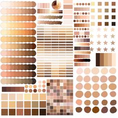 the different shades of brown and beige