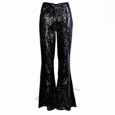 Gorgeous Gold And Pewter Sequins Trousers. Nwt. Size Eu 36 Or Us 4 Sparkly Pants, Sequin Flare Pants, Flare Legging, White Linen Pants, Sequin Pants, Fitted Dress Pants, Party Pants, Flared Leggings, Flare Pant