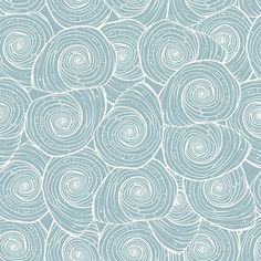 an abstract blue and white background with circles in the shape of spirals on it