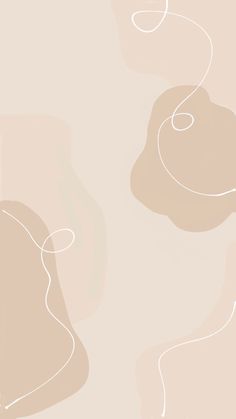 an abstract beige wallpaper with white lines and circles in the shape of hearts on it