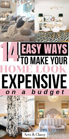 Rental House Decorating, Make Your Home Look Expensive, Look Expensive On A Budget, Rental Home Decor, Bedroom Decor On A Budget, Boho Apartment, Expensive Decor, Diy Home Decor For Apartments, Apartment Decorating On A Budget