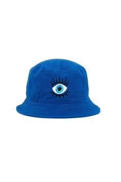 Protect yourself with this Evil Eye! ¡Protégete con el mal de ojo! Unisex Piña Colada Logo on Back 55% Cotton, 45% Polyester S/M: 22"-22 3/4" (56cm-57.8cm) L/XL:23 1/8"-23 7/8"(58.7cm-60.6cm) Brim measures 2 ~ 2.25 inches. Bucket Hats are final sale. No returns or exchanges. Blue Bucket Hat For Vacation, Blue Bucket Hat One Size Fits Most, Blue Short Brim Bucket Hat For Streetwear, Casual Reversible Blue Bucket Hat, Trendy Blue Bucket Hat For Streetwear, Blue Cotton Fun Bucket Hat, Fun Blue Cotton Bucket Hat, Protect Yourself, Baby Needs