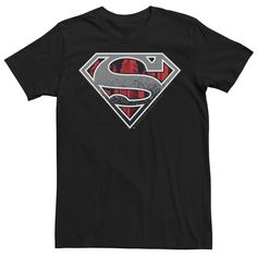 He's sure to love the cool look of this Men's DC Comics Superman Concrete Logo Graphic Tee. Crewneck Short sleeves FABRIC & CARE Cotton Machine wash Imported Size: XS. Color: Black. Gender: male. Age Group: adult. Black Superhero T-shirt With Character Print, Black Superhero T-shirt With Graphic Print, Black Superhero T-shirt For Fans, Black Superhero Crew Neck T-shirt, Black Superhero T-shirt Fan Merchandise, Black Superhero Fan Merchandise T-shirt, Superhero Black Tops For Streetwear, Retro Black T-shirt For Fan Conventions, Superhero Black Top With Letter Print