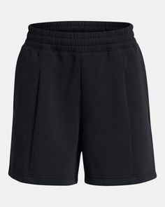 Double-knit fabric is soft, stretchy & breathable for superior comfort & mobility|Material wicks sweat & dries really fast|4-way stretch material moves better in every direction|High-rise encased elastic waistband with internal drawcord|Open hand pockets|Relaxed, flared fit with front pleat detail Casual Go-dry Elastane Shorts, Casual Under Armour Workout Bottoms, Casual Under Armour Shorts With Go-dry, Casual Under Armour Go-dry Shorts, Casual Elastane Athletic Shorts For Gym, Casual Elastane Athletic Shorts For Sports, Casual Under Armour Bottoms With Elastic Waistband, Casual Sports Shorts In Elastane, Casual Elastane Shorts For Sports