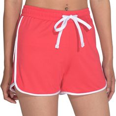 Rufiyo Women's Summer Shorts Athletic Running Shorts Sports Workout Shorts With Drawstring Size Small Color Red New In Bag T-10 Red High-waisted Shorts For Workout, Red Stretch Sporty Shorts, Sporty Red Loungewear Bottoms, Red High-waisted Sporty Athletic Shorts, Pink Stretch Shorts For Leisure, Red Athleisure Shorts For Workout, Red Athleisure Bottoms With Short Legs, Red Workout Shorts For Spring, Red Stretch Athletic Shorts For Spring