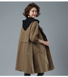 Brand Name: TavimartStyle: Office LadyAge: 25-34Clothing Length: RegularDecoration: PocketsClosure Type: zipperMaterial: PolyesterPattern Type: PatchworkSleeve Length(cm): FullOuterwear Type: TrenchPercentage of Material: ≥70%,<80%Model Number: H-C22089Collar: HoodedType: A-LINEFabric Type: JERSEYcolour: Red, brownsize: M,L,XL,2XL,3XL,4XLVersion: LooseStyle type: commuteCollar: A hoodie/collarSleeve length: Long sleeveworkmanship: Collage/splice Womens Spring Coat, Womens Windbreaker, Zippered Cardigan, Womens Jackets Casual, Spring Coat, Custom Made Clothing, Trench Coats Women, Loose Tops, Casual Coat