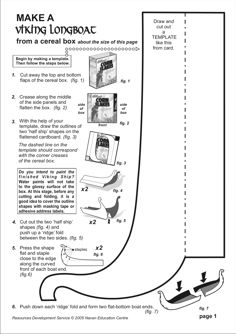 an instruction manual for making a viking lorboam with instructions on how to use it