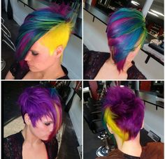 This color I love one day maybe Hair Sculpture, Hair Couture, Funky Hair, Hair Colouring, Vivid Hair Color, Bold Hair Color, Colourful Hair, Short Hair Undercut, Sew Ins