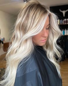 Spring Time Blonde Hair, Summer Blonde Hair With Root Smudge, Pictures Of Blonde Hair, Blonde With Smudged Roots And Lowlights, Balyage Blonde Long Hair, Lived In Cool Blonde Balayage, Blonde Balayage With Long Layers, Face Framing Highlights On Blonde Hair