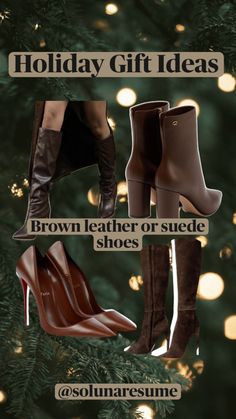 Suede Shoes, Brown Leather, Leather