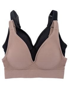 Introducing our Seamless Wireless Bra 2-Pack, a delightful duo of comfortable and versatile essentials. Experience the epitome of comfort with this wire-free bra that offers a seamless design for a smooth look and feel. Adjustable straps and removable cups provide a customizable fit, making it the most effortless wireless bra in our collection. This dream bra offers light support and ultimate comfort, catering to those seeking an unparalleled wearing experience. Embrace comfort and convenience w Bra Size Calculator, Most Comfortable Bra, Wireless Bras, Bra Measurements, Free Bra, Soft Joggers, Unlined Bra, Comfortable Bras, Everyday Bra