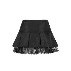 Elevate your gothic wardrobe with our Black Emo Goth Lace Pleated Mini Skirt. Crafted from polyester and spandex, this stylish skirt showcases a delicate lace underlayer and charming ribbon embellishments. The pleated design enhances the elegance of your emo gothic look. Ideal for various occasions, available in timeless black. Fashion-forward and versatile, this short skirt is a must-have for any gothic enthusiast. Crafted from polyester and spandex Stylish skirt showcases a delicate lace under Black Goth Skirt, Lace Trim Mini Skirt For Night Out, Gothic Skirt With Lace Trim For Alternative Fashion, Gothic Lace Trim Skirt For Alternative Fashion, Gothic Fitted Skirt With Lace Trim, Fitted Gothic Skirt With Lace Trim, Gothic Pleated Party Skirt, Black Lace Patchwork Party Skirt, Black Lace Patchwork Skirt For Party