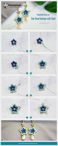 instructions for how to make beaded earrings